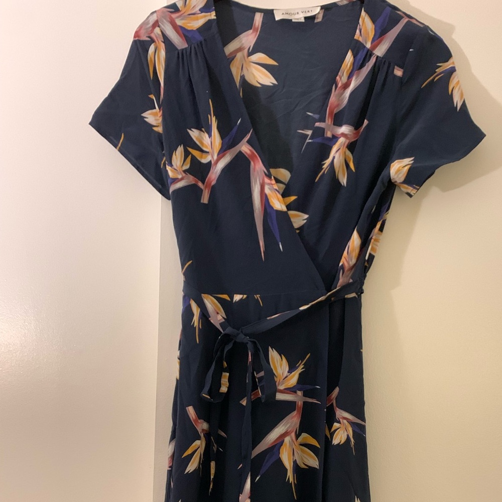 Amour Vert Silk wrap dress